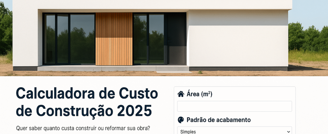 Descubra o valor da sua obra , quanto custa construir?
